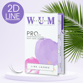 2D Volumen Wimpern auf Klebestreifen - 1000 fertige Wimpernfächer Künstliche Wimpern 0.10 C 6mm - WUM Germany