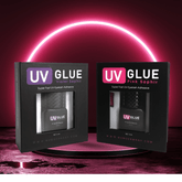 UV Wimpernkleber - Pink & Violet Saphir 5ml Kleber für künstliche Wimpern Pink - WUM Germany