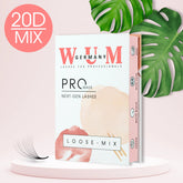 Wimpern 20D - 6in1 MixBox - (1.000 fertige Wimpernfächer) Künstliche Wimpern 0.03 CC - WUM Germany