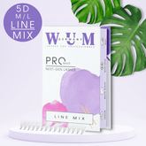 Wimpern 5D M/L auf Klebestreifen - 6in1 Mixbox (1.000 fertige Wimpernfächer) Künstliche Wimpern 0.07 M - WUM Germany