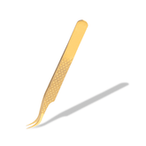 Volumenpinzette - gebogene Zange Pinzetten - WUM GERMANY - fertige Wimpernfächer