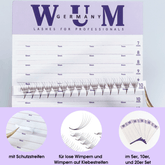 Wimpern-Klebekarten 5 Stück - WUM GERMANY - fertige Wimpernfächer