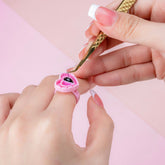 Wimpernkleber-Ringe - 100 Stück Zubehör für künstliche Wimpern - WUM GERMANY - fertige Wimpernfächer