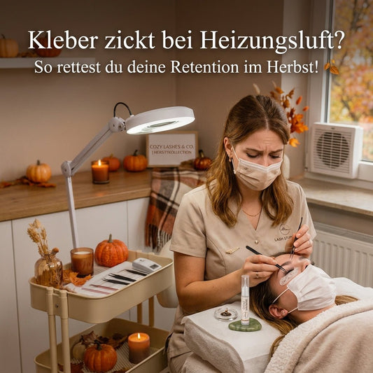 Herbst-Frust im Wimpernstudio: Warum dein Kleber bei Heizungsluft zickt – und wie du die Retention rettest! - WUM Germany