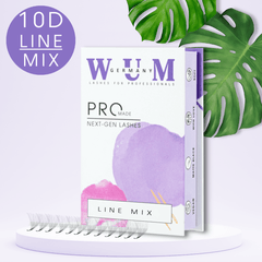 Wimpern 10D auf Klebestreifen - 6in1 Mixbox (1.000 fertige Wimpernfächer)