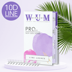 10D Volumen Wimpern auf Klebestreifen - 500 fertige Wimpernfächer Künstliche Wimpern 0.05 CC 8mm - WUM Germany