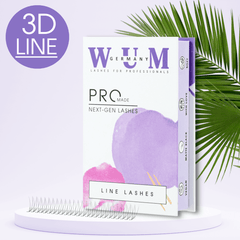 3D Volumen Wimpern auf Klebestreifen - 1000 fertige Wimpernfächer Künstliche Wimpern 0.07 C 5mm - WUM Germany