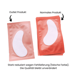 OUTLET | Augenpads Wimpernverlängerung - 50 Paare Wimpern - & Augenbrauenbehandlung rosa - WUM Germany