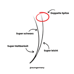Super Black Lashes 2D - 6in1 Mixbox (1.000 fertige Wimpernfächer) Künstliche Wimpern 0.09 C - WUM Germany
