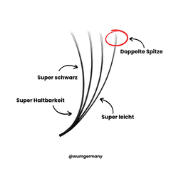 Super Black Lashes 4D - 6in1 Mixbox (1.000 fertige Wimpernfächer) Künstliche Wimpern 0.09 C - WUM Germany