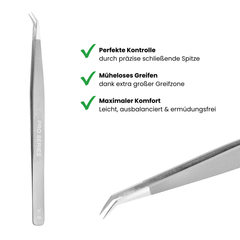 Volumenpinzette PRO SERIES V - 6 Pinzetten - WUM Germany