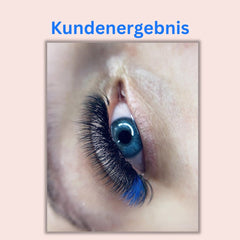 Blaue Wimpern - 6D fertige Wimpernfächer - 6in1 Box Künstliche Wimpern 0.07 CC Blau - WUM GERMANY - fertige Wimpernfächer
